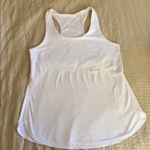 Athleta day dreamer tank XL white racer back